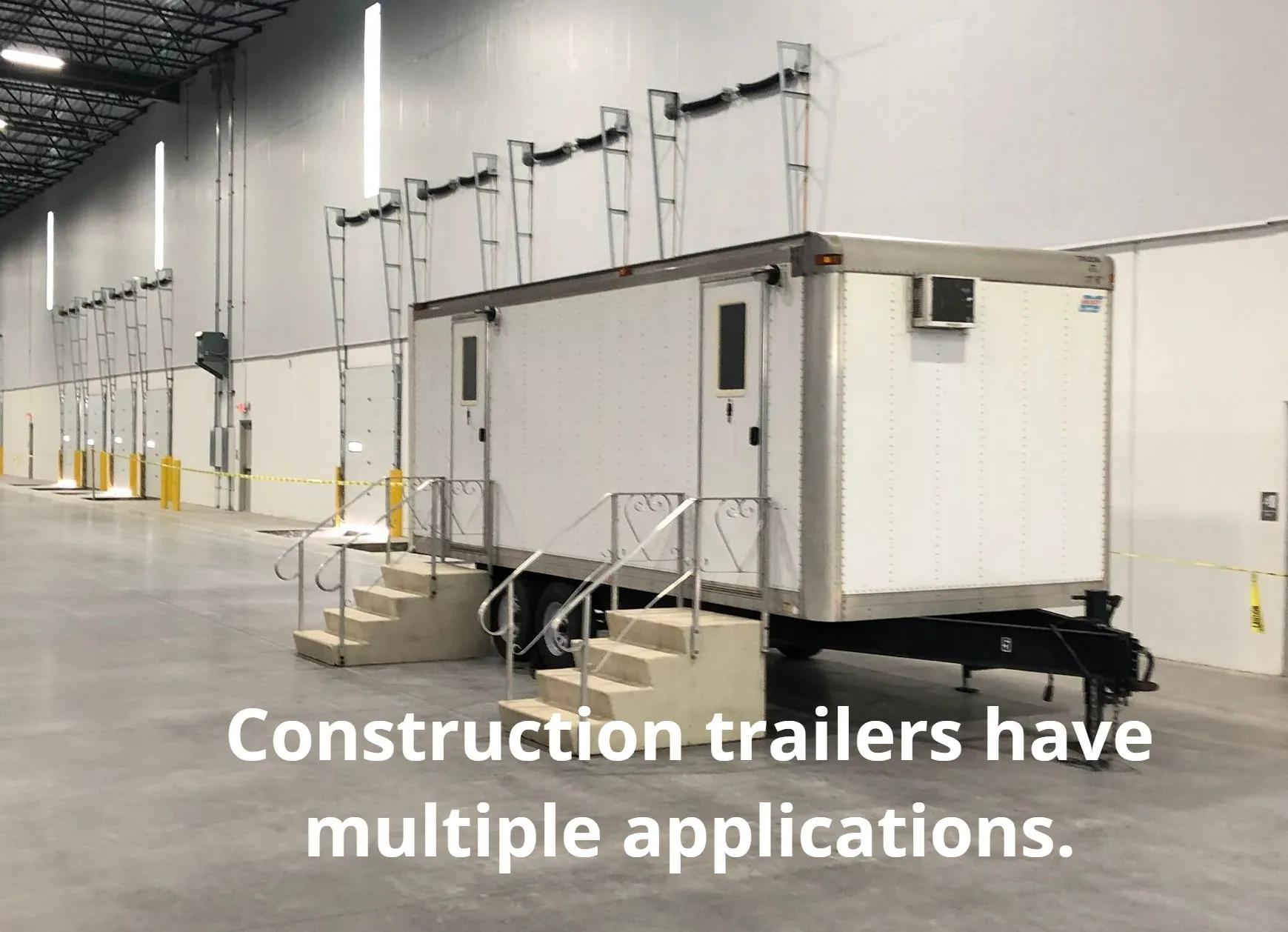 External restroom trailer for construction or events