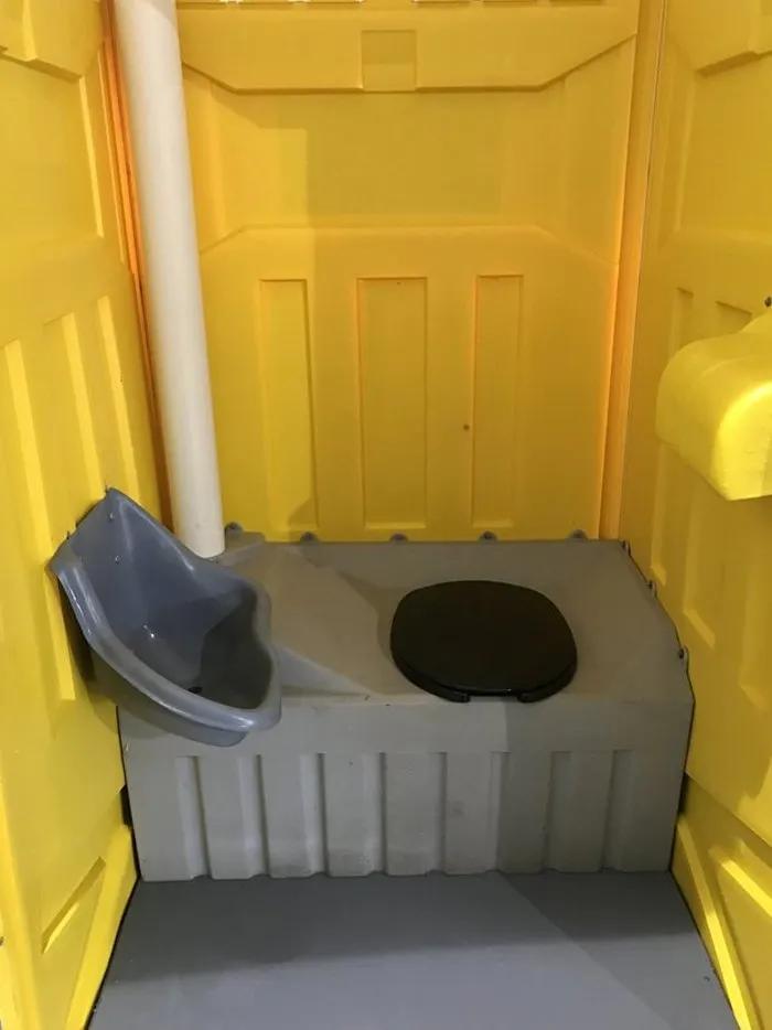 standard portable toilet unit interior