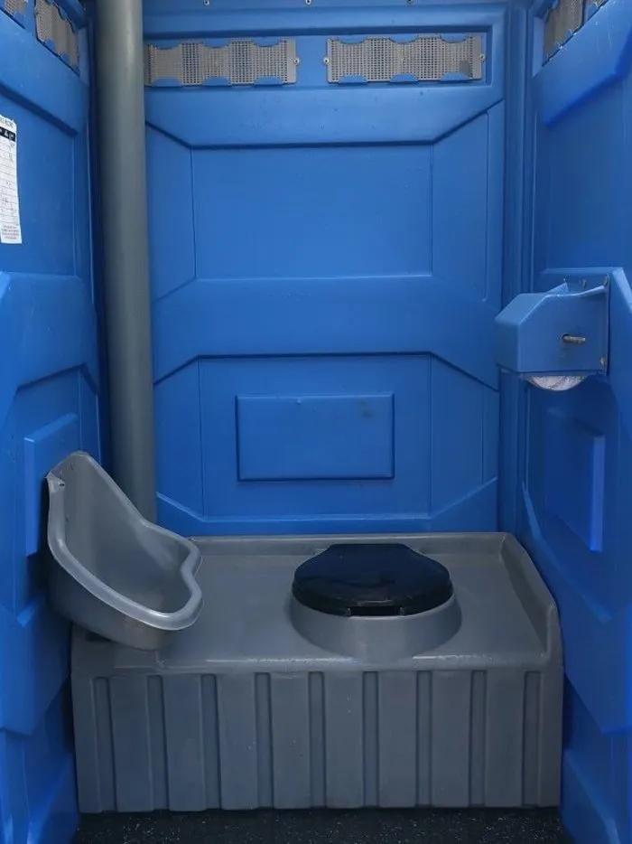 standard portable toilet interior