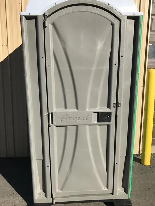 standard portable toilet exterior